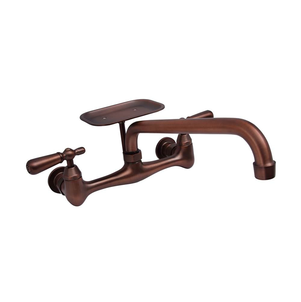 Barclay - Dollie Wall Mount, Dish Soap 10'' Spout w/ceramic Disc, ORB - Oil Rubbed Bronze
