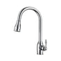 Barclay - Bay Kitchen Faucet,Pull-Out Spray, Metal Lever Handles, CP - Polished Chrome