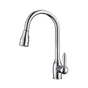 Barclay - Bay Kitchen Faucet,Pull-Out Spray, Metal Lever Handles, CP - Polished Chrome