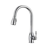 Barclay - Kitchen Faucet,Pull-Out Spray, Metal Lever Handles, CP - Polished Chrome