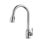 Barclay - Kitchen Faucet,Pull-Out Spray, Metal Lever Handles, CP - Polished Chrome