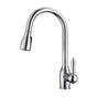 Barclay - Bistro Kitchen Faucet,Pull-Out Spray, Metal Lever Handles, CP - Polished Chrome