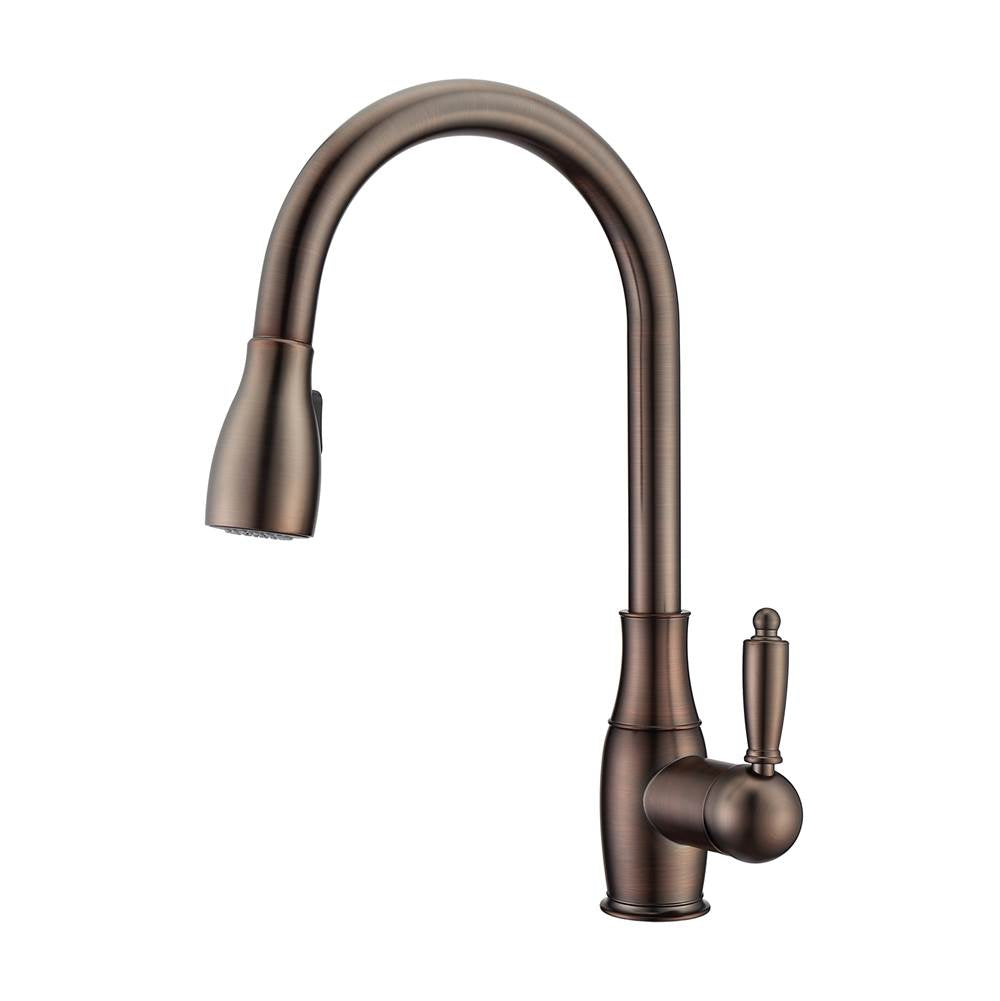 Barclay - Cullen Kitchen Faucet,Pull-Out Spray, Metal Lever Handles,ORB - Oil Rubbed Bronze