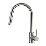 Barclay - Fenton Kitchen Faucet,Pull-out Spray, Metal Lever Handles,BN - Brushed Nickel
