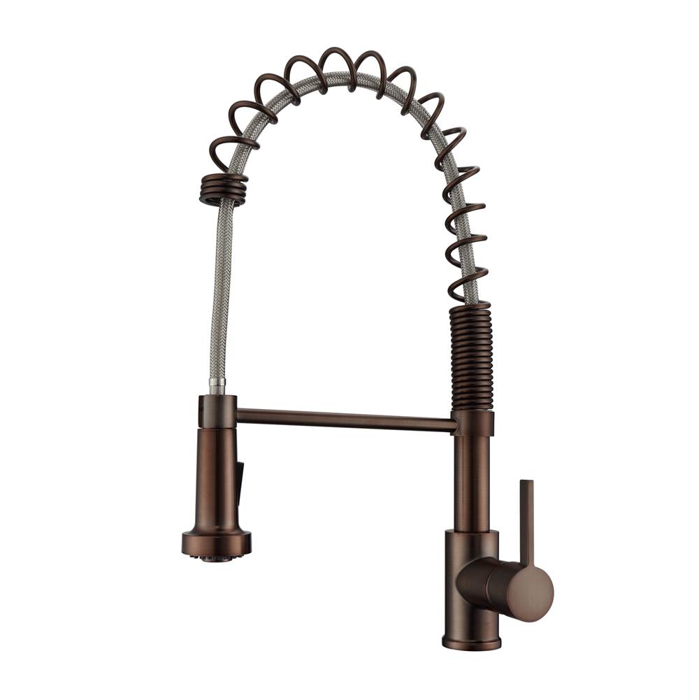 Barclay - Niall Kitchen Faucet,Pull-out Spray, Metal Lever Handles,ORB - Oil Rubbed Bronze