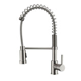 Barclay - Nueva Kitchen Faucet,Pull-out Spray, Metal Lever Handles,BN - Brushed Nickel
