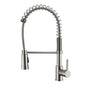 Barclay - Nueva Kitchen Faucet,Pull-out Spray, Metal Lever Handles,BN - Brushed Nickel