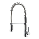 Barclay - Nueva Kitchen Faucet,Pull-out Spray, Metal Lever Handles,CP - Polished Chrome