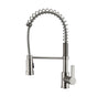 Barclay - Nueva Kitchen Faucet,Pull-out Spray, Metal Lever Handles,BN - Brushed Nickel