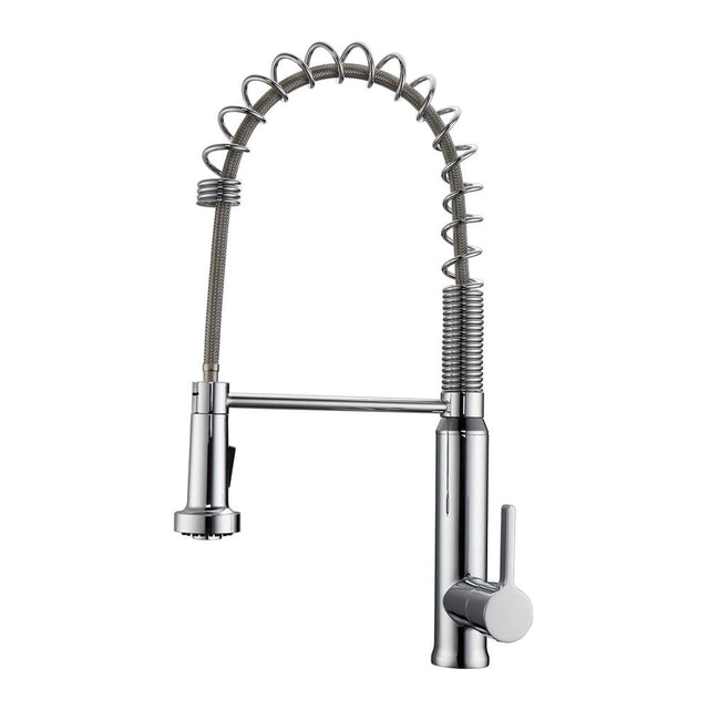 Barclay - Saban Kitchen Faucet,Pull-out Spray, Metal Lever Handles,CP - Polished Chrome