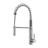 Barclay - Santos Kitchen Faucet,Pull-out Spray, Metal Lever Handles,BN - Brushed Nickel
