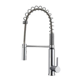 Barclay - Santos Kitchen Faucet,Pull-out Spray, Metal Lever Handles,CP - Polished Chrome