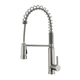 Barclay - Shallot Kitchn Faucet,Pull-out Spray, Metal Lever Handles,BN - Brushed Nickel
