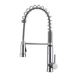 Barclay - Shallot Kitchn Faucet,Pull-out Spray, Metal Lever Handles,CP - Polished Chrome