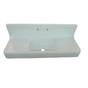 Barclay - Alma 60'' Cast Iron Kitchen Sink, 8'' Widespread,White - White