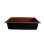 Barclay - Rocio 36'' Copper Single Bowl Undermount Kitchen Sink, AC - Antique Copper