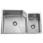 Barclay - Laguna 33' SS 70/30 Double Bowl Offset Undermount Sink - Stainless Steel