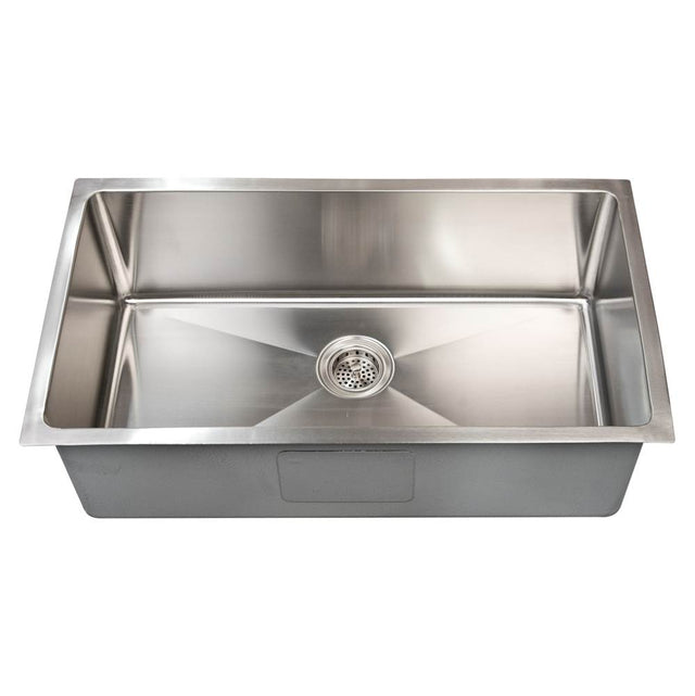 Barclay - Fabyan 32'' SS Single Bowl Undermount Kitchen Sink - Stainless Steel
