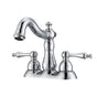 Barclay - Gabriel 4''cc Lav Faucet, NoHoses, Lever Handles, CP - Polished Chrome