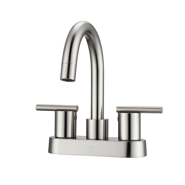 Barclay - Conley 4''cc Lav Faucet, NoHoses,Metal Lever Handles, BN - Brushed Nickel