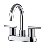 Barclay - Conley 4''cc Lav Faucet, No Hoses,Metal Lever Handles,CP - Polished Chrome