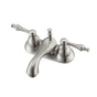 Barclay - Donata 4''cc Lav Faucet no hoses, Metal Lever Handles, BN - Brushed Nickel