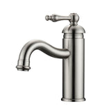 Barclay - Afton Single Handle Lav Faucetwith Hoses, Brushed Nickel - Brushed Nickel