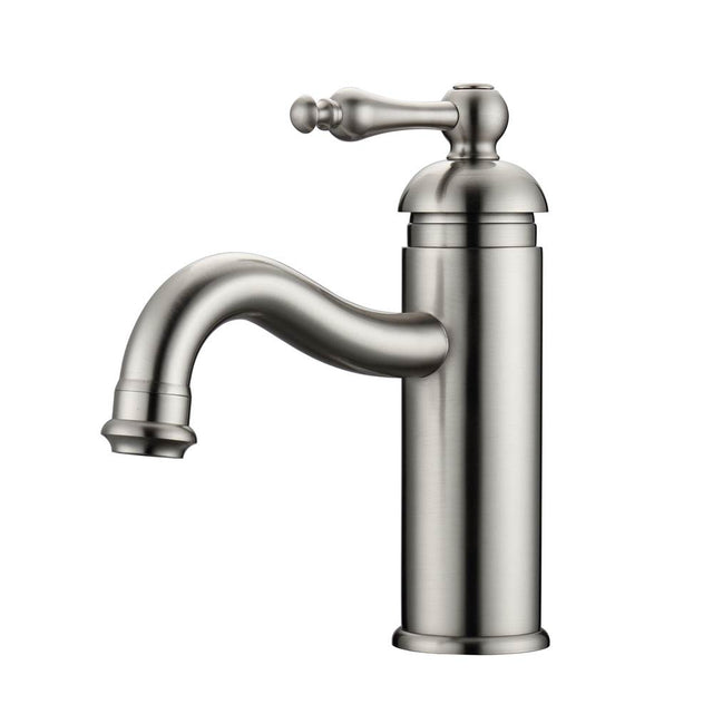 Barclay - Afton Single Handle Lav Faucetwith Hoses, Brushed Nickel - Brushed Nickel
