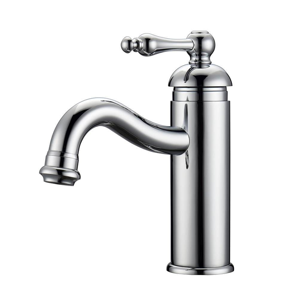 Barclay - Afton Single Handle Lav Fauce with Hoses, Polished Chrome - Polished Chrome
