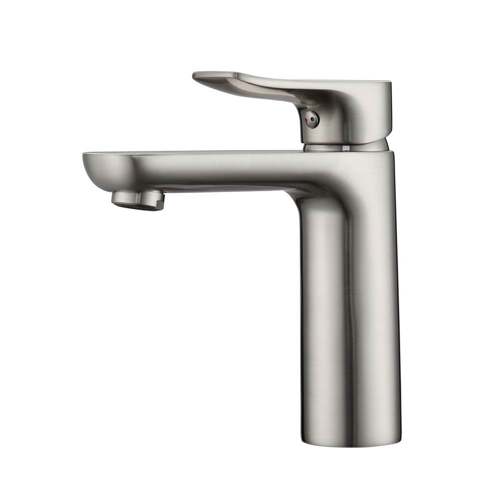 Barclay - Tova Single Handle Lav Faucet with Hoses, Brushed Nickel - Brushed Nickel