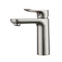 Barclay - Tova Single Handle Lav Faucet with Hoses, Brushed Nickel - Brushed Nickel