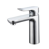 Barclay - Tova Single Handle Lav Faucet with Hoses, Chrome - Polished Chrome