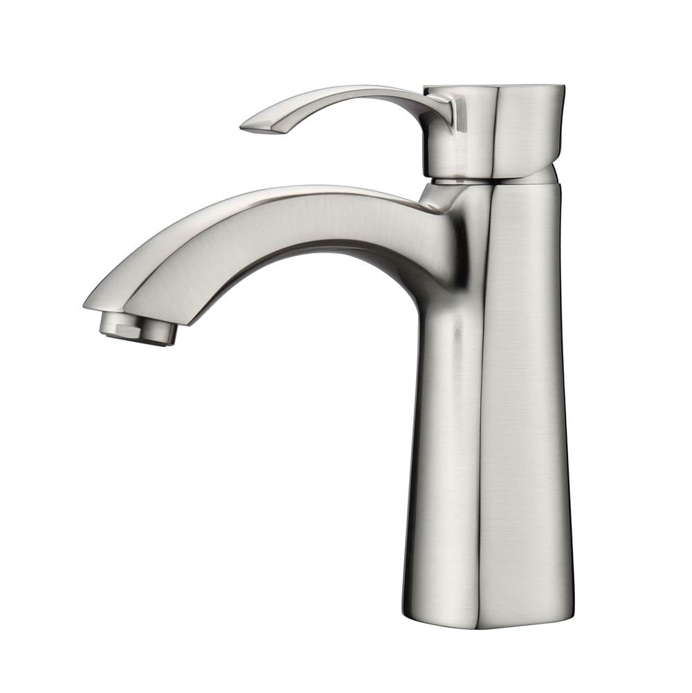 Barclay - Elyria Single Handle Lavatory Faucet w/Hoses,Brushed Nickel - Brushed Nickel