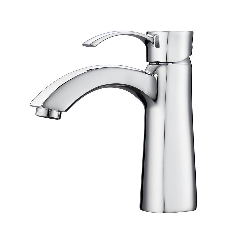 Barclay - Elyria Single Handle Lavatory Faucet w/Hoses,Polished Chrome - Polished Chrome
