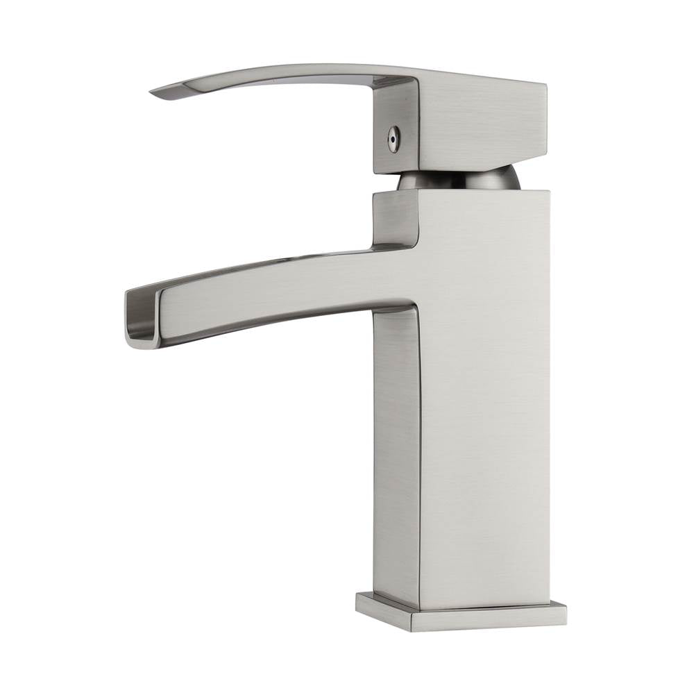 Barclay - Dario Single Handle Waterfall Faucet w/Hoses,Brushed Nickel - Brushed Nickel