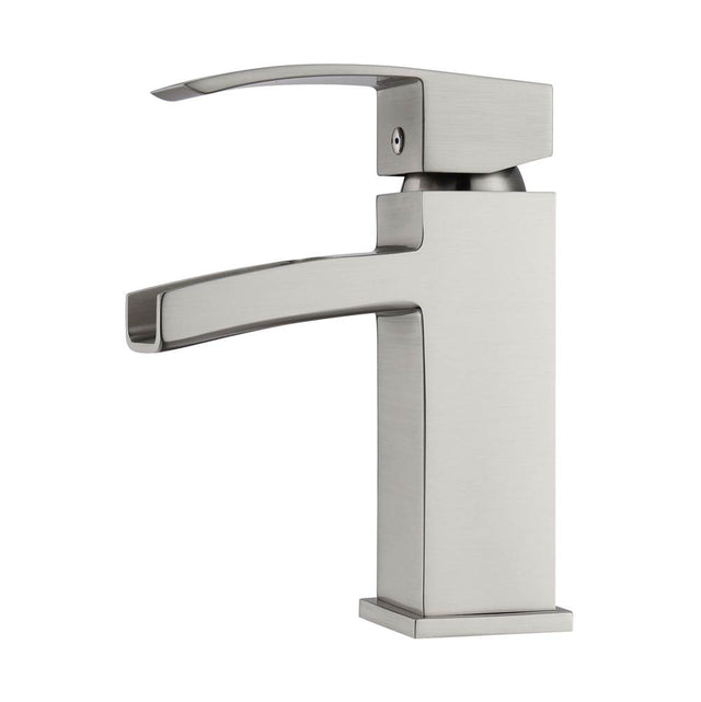 Barclay - Dario Single Handle Waterfall Faucet w/Hoses,Brushed Nickel - Brushed Nickel