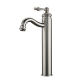 Barclay - Afton Single Handle Vessel Faucet with Hoses, BN - Brushed Nickel