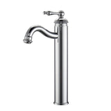 Barclay - Afton Single Handle Vessel Faucet with Hoses, CP - Polished Chrome