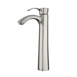 Barclay - Elyria Single Handle Vessel Faucet w/Hoses, Brushed Nickel - Brushed Nickel