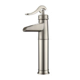 Barclay - Thalia Single Handle Vessel Faucet w/Hoses,Brushed Nickel - Brushed Nickel