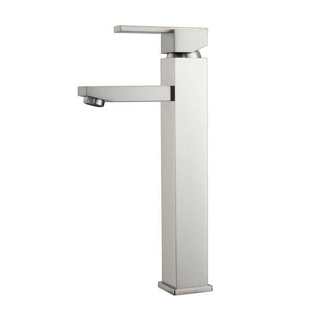 Barclay - Fulton Single Handle Vessel Faucet w/Hoses,Brushed Nickel - Brushed Nickel