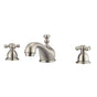 Barclay - Marsala 8''cc Lav Faucet, with Hoses,Metal Cross Handles, BN - Brushed Nickel