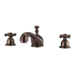 Barclay - Marsala 8''cc Lav Faucet, with Hoses,Metal Cross Handles, ORB - Oil Rubbed Bronze
