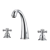 Barclay - Maddox 8''cc Lav Faucet, withhoses,Button Cross Handles, CP - Polished Chrome