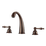 Barclay - Maddox 8''cc Lav Faucet, with Hoses,Metal Lever Handles, ORB - Oil Rubbed Bronze