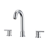 Barclay - Conley 8''cc Lav Faucet, with hoses, Metal Lever Handles, CP - Polished Chrome