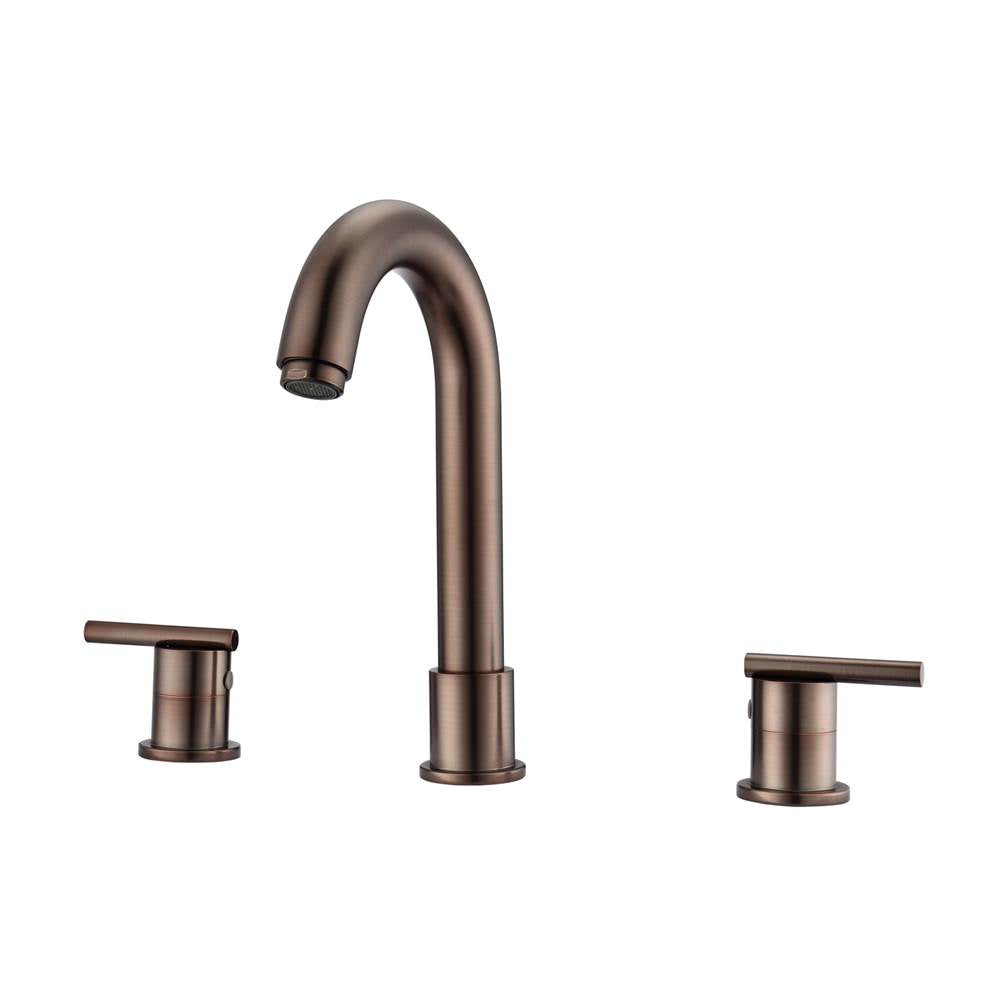 Barclay - Conley 8''cc Lav Faucet, with Hoses,Metal Lever Handles, ORB - Oil Rubbed Bronze