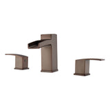 Barclay - Winthrop Widespread Lav Faucet w/Hoses, Lever Handle, ORB - Oil Rubbed Bronze