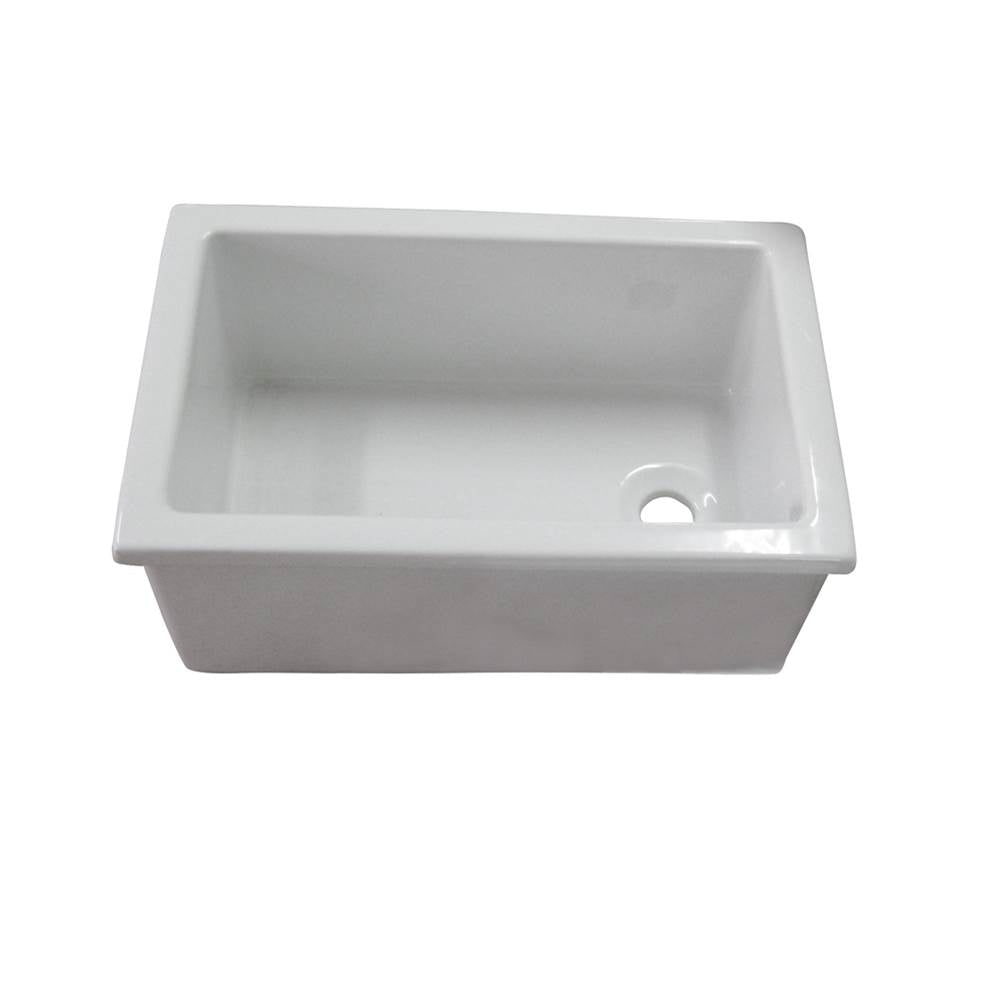 Barclay - Utility Sink, 23'' x 15'', Fire  Clay, White - White