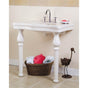 Barclay - Milano Console Legs, Pair,  White - White